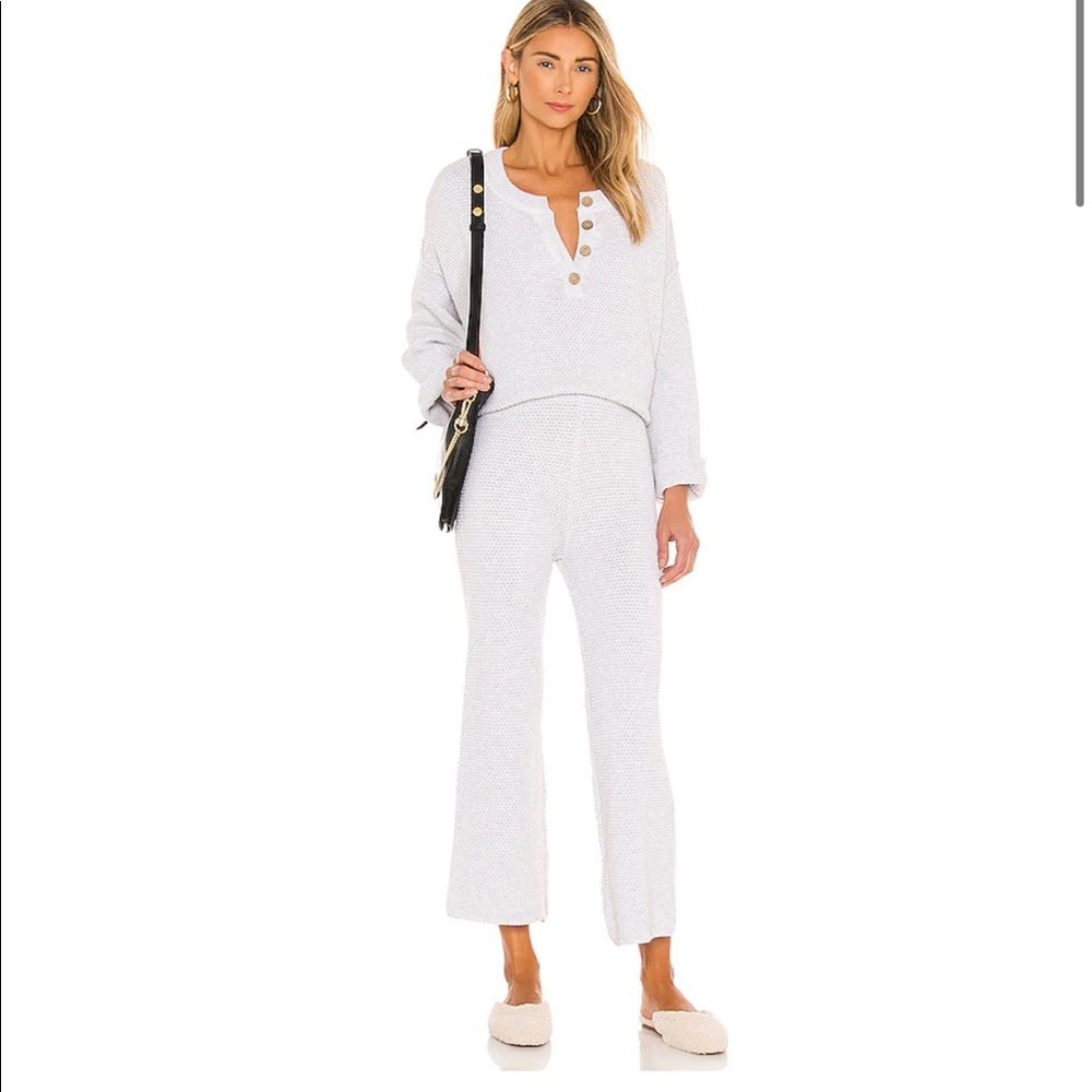 Free People Hailey set ivory heather S